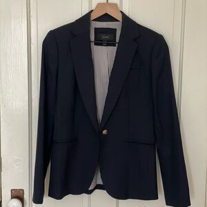 JCrew Parke navy wool blazer size 0
